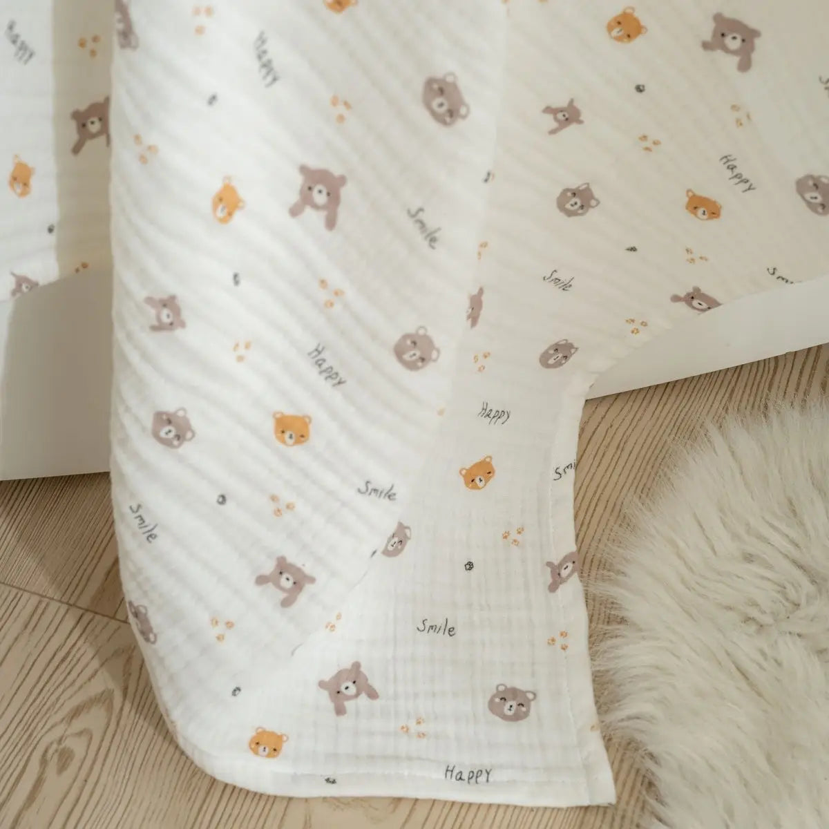 Muslin Baby Blanket, 100% Cotton OEKO-TEX® Certified, 80×80 cm, Gift Boxed  Joy Gift London