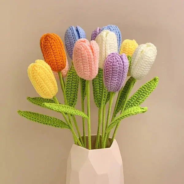 Handmade Crocheted Tulips Bouquet - Joy Gift London