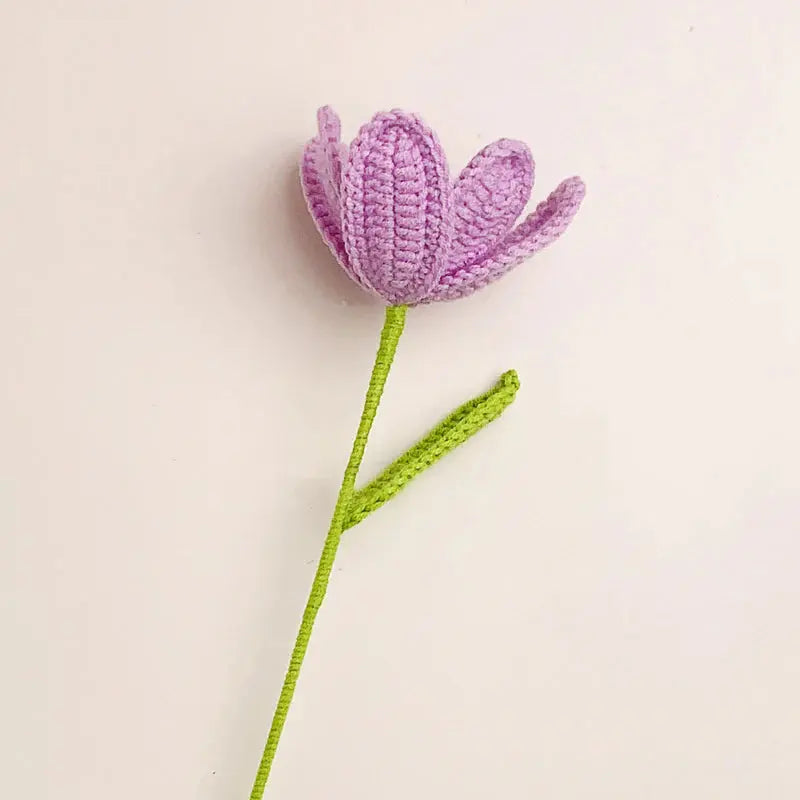 Handmade Crocheted Blooming Tulips Bouquet - Joy Gift London