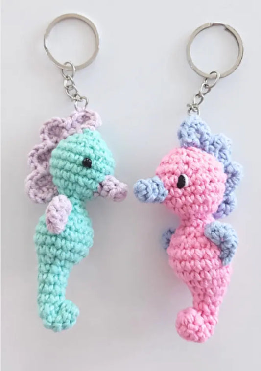 Crochet Seahorse Keychain Toy - Joy Gift London