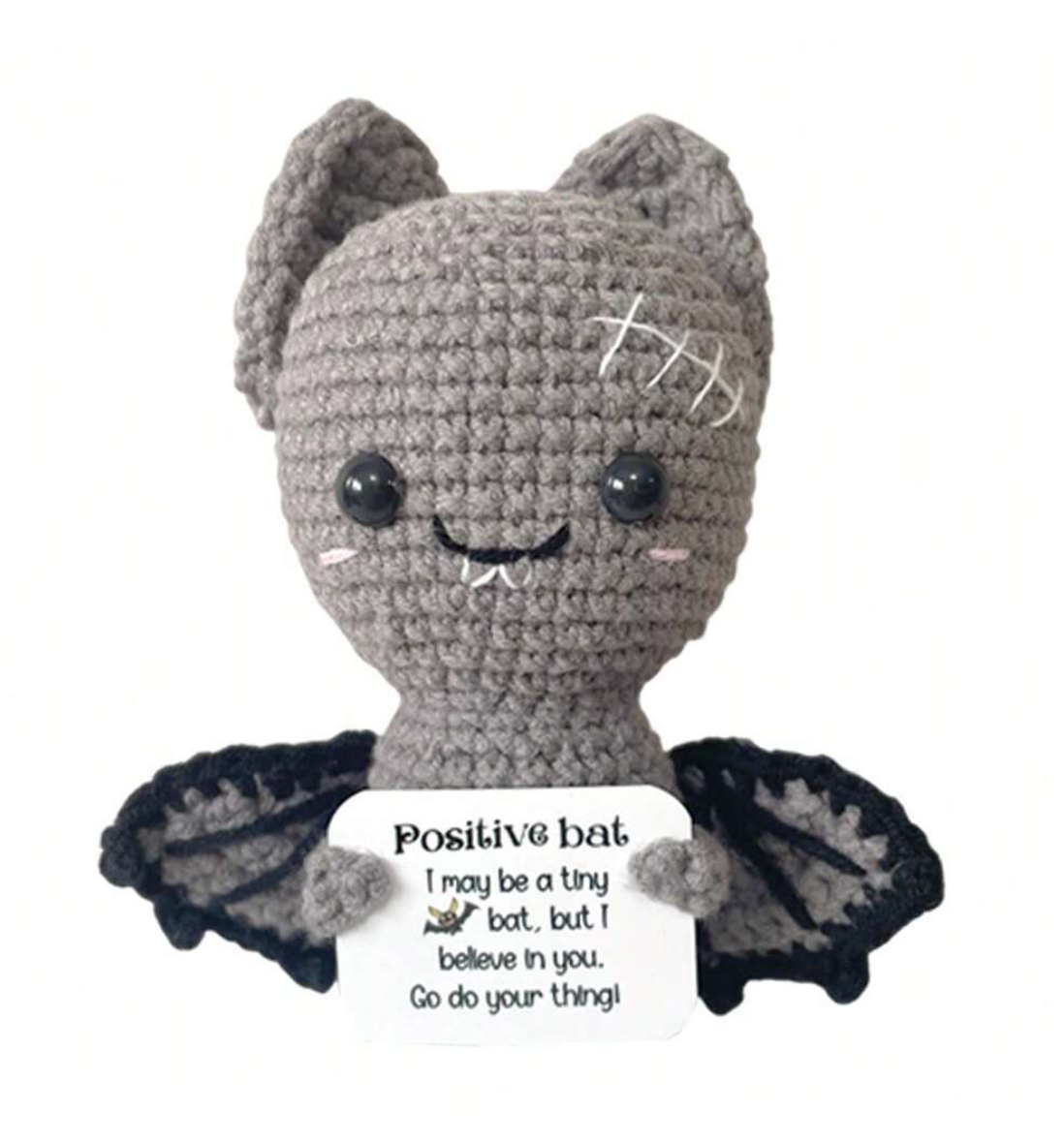 Handmade Knitted Possitive Bat