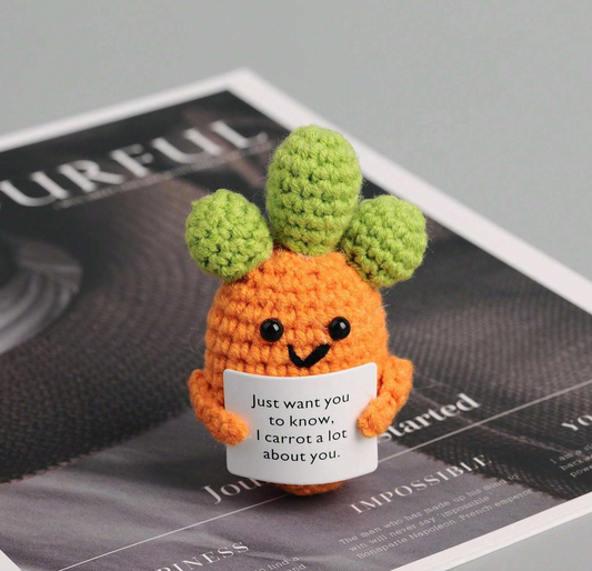 Crochet Positive Carrots Joy Gift London