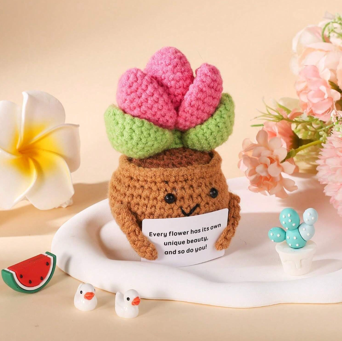 Crochet Positive Succulent Joy Gift London