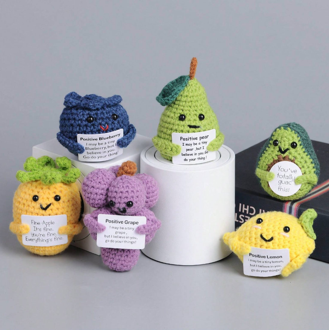 Crochet Positive Fruits Joy Gift London