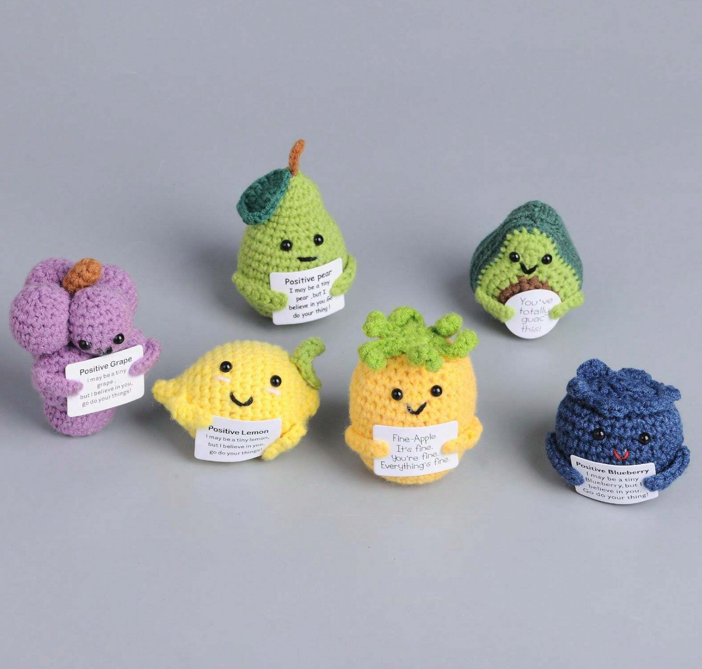 Crochet Positive Fruits Joy Gift London