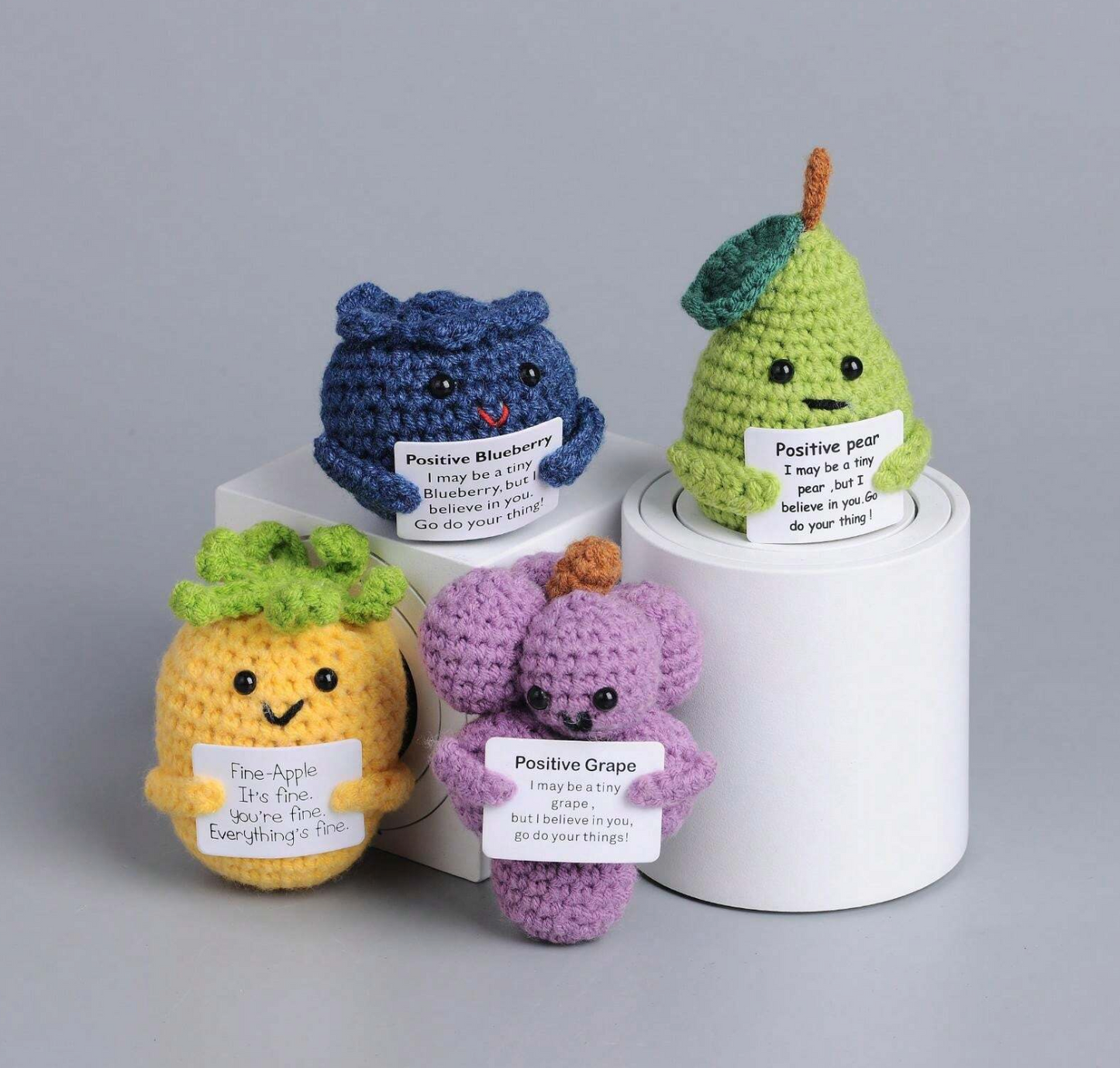 Crochet Positive Fruits Joy Gift London