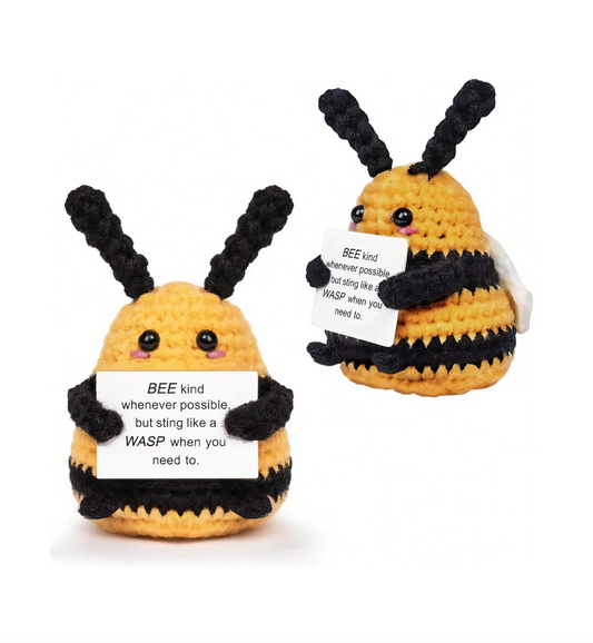 Handmade Funny Positive Bee