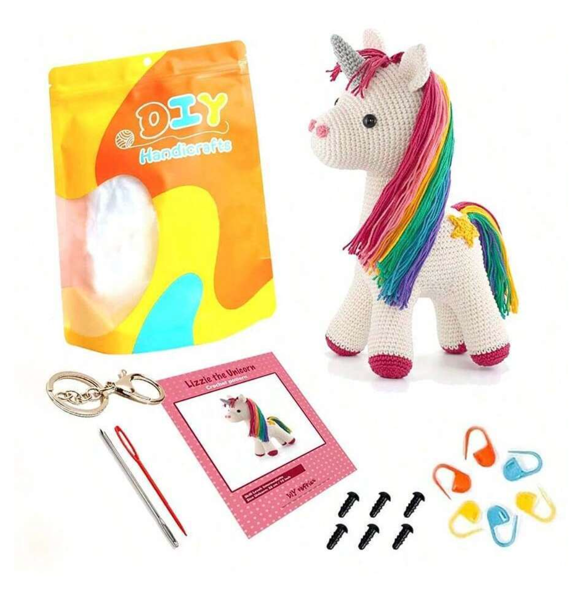 Crochet Amigurumi Kit Unicorn for Beginners