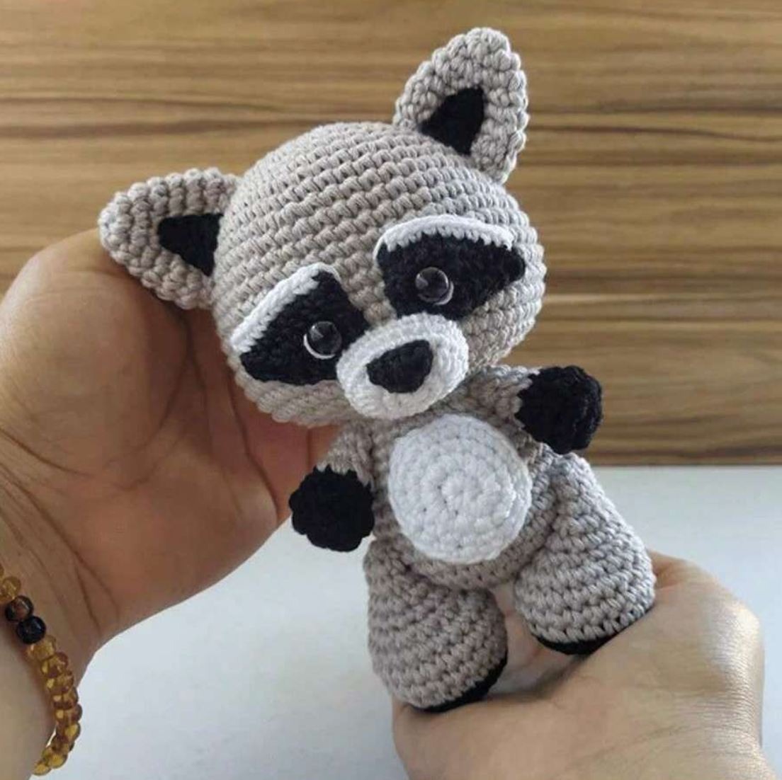 Crochet Amigurumi Kit Raccoon for Beginners