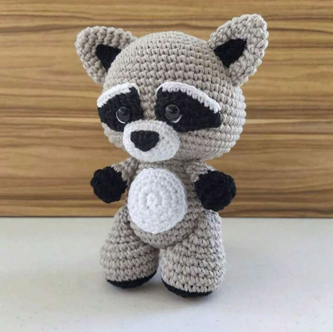 Crochet Amigurumi Kit Raccoon for Beginners