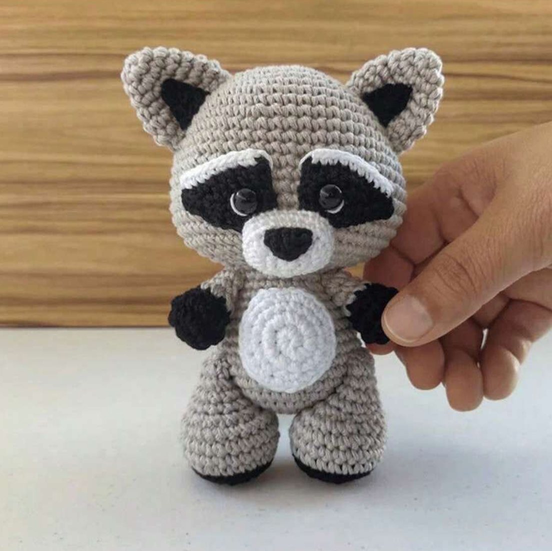 Crochet Amigurumi Kit Raccoon for Beginners