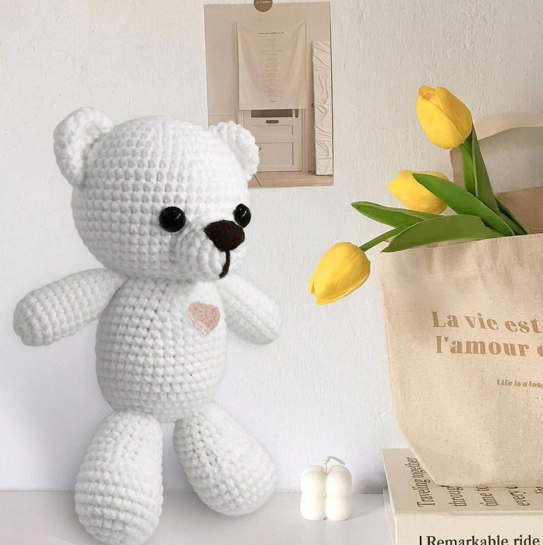 Crochet Amigurumi Kit Teddy Bear for Beginners