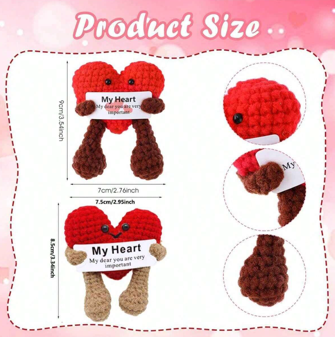 Crochet Positive Heart-Shaped Doll