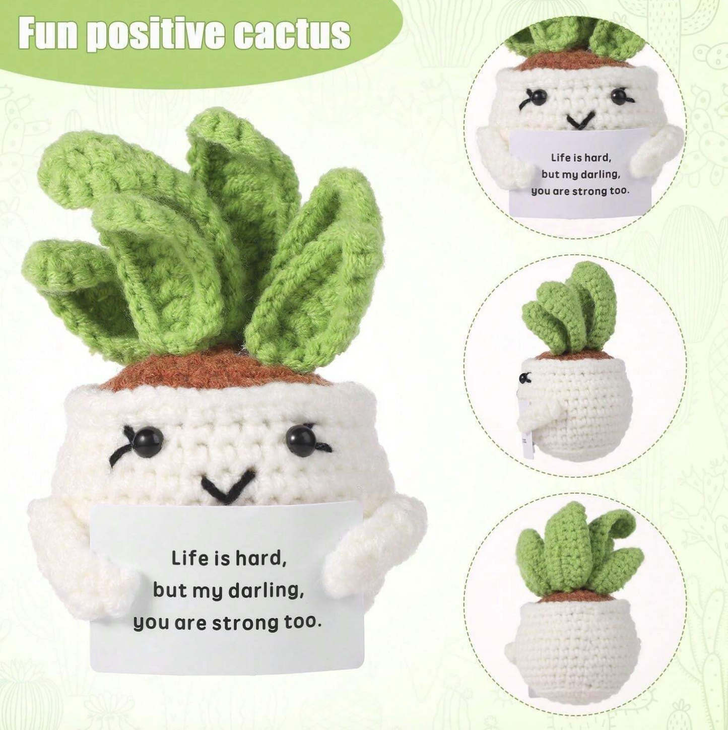 Handmade Emotional Support Plant Cactus