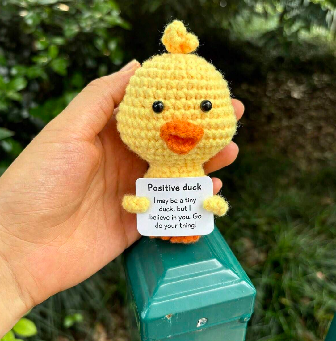 Crochet Positive Duck Joy Gift London