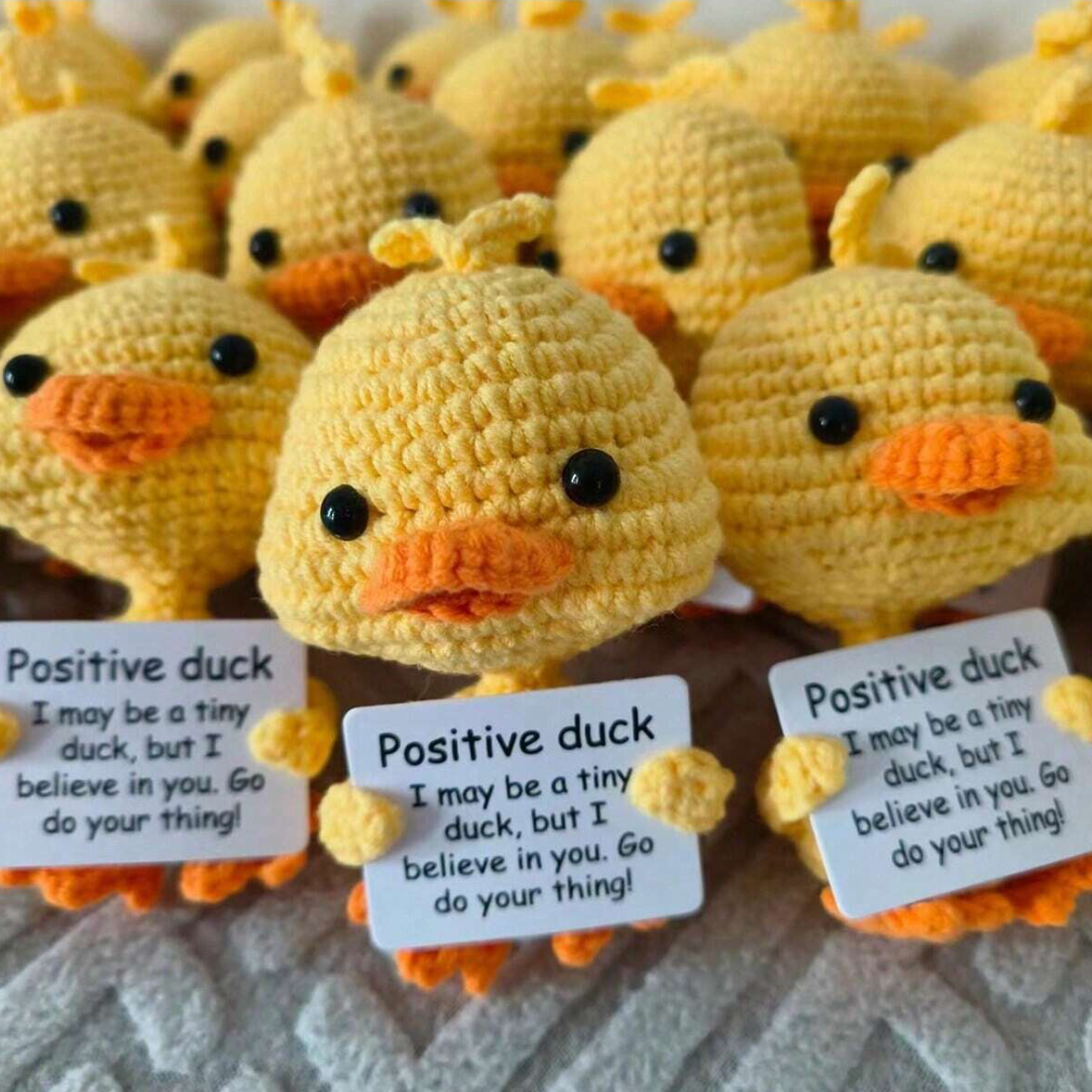 Crochet Positive Duck Joy Gift London