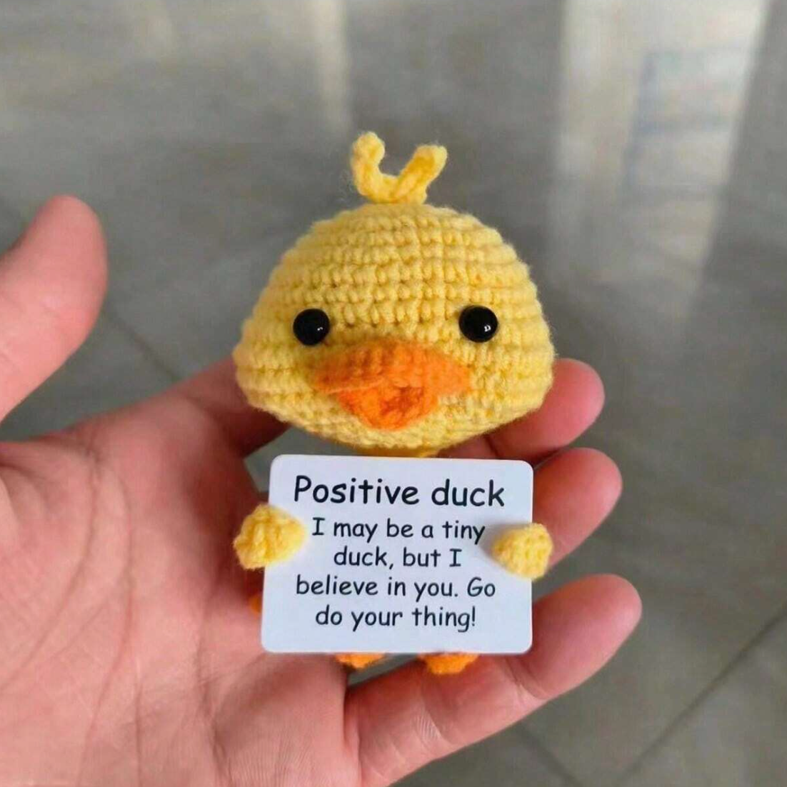 Crochet Positive Duck Joy Gift London