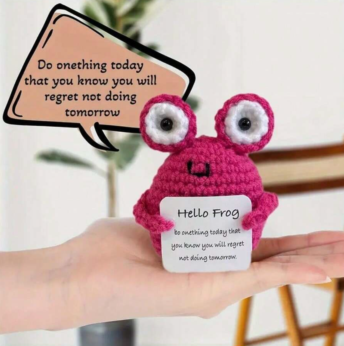 Crochet Positive Frog