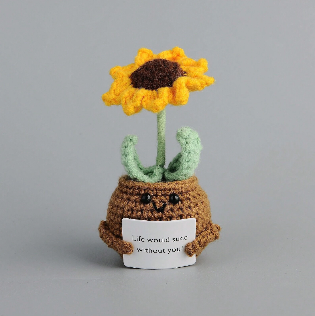 Handmade Positive Sunflower Life would succ without you Joy Gift London