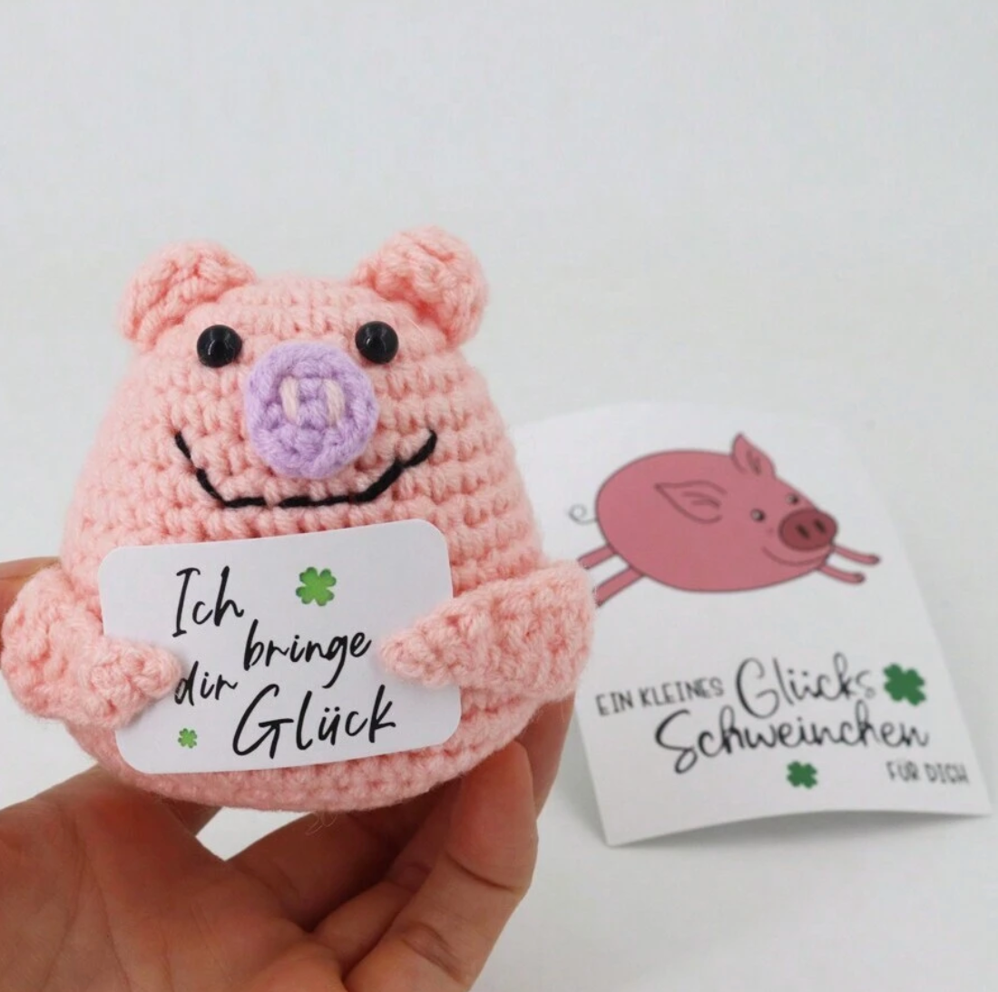 Handmade Positive Pink Pig Joy Gift London