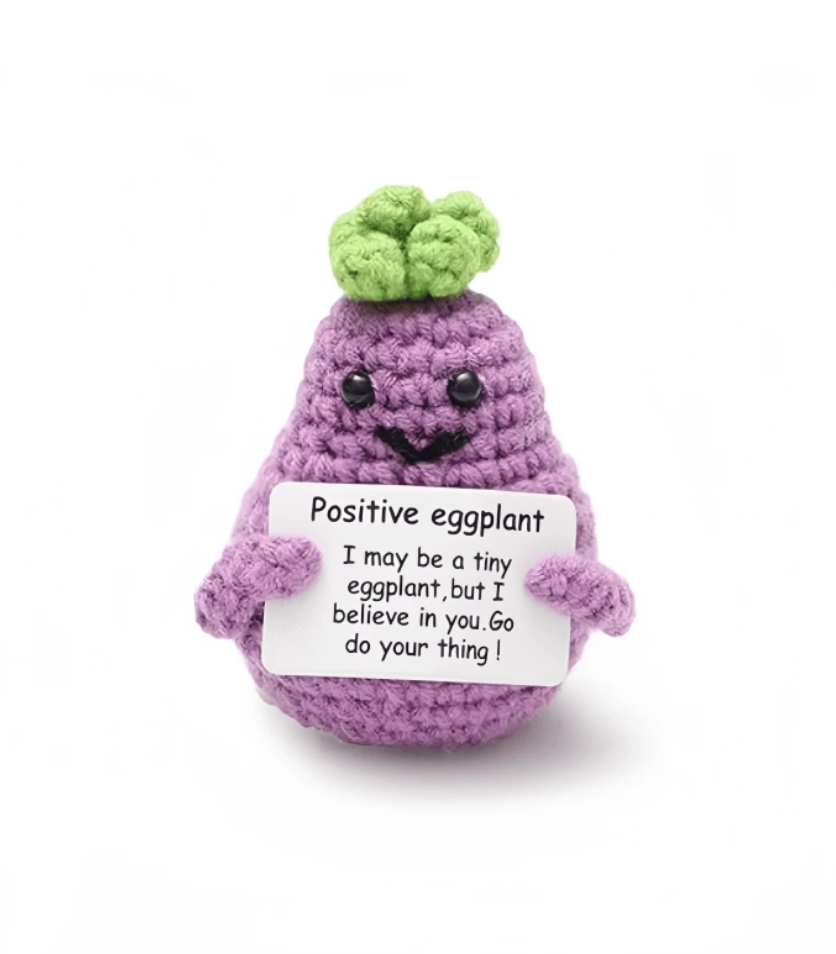 Crochet Positive Eggplant