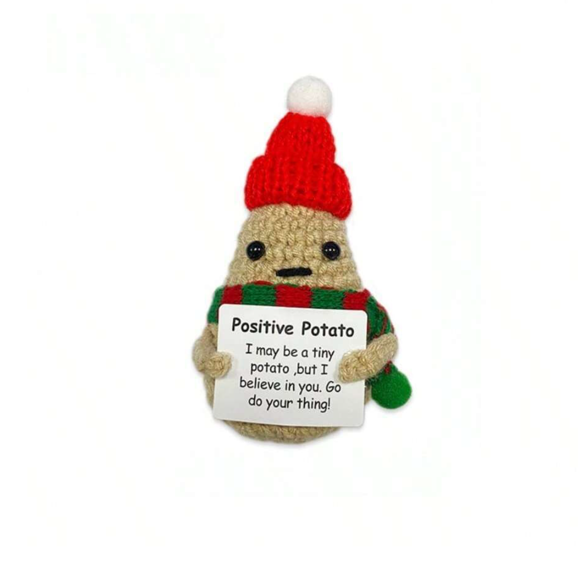 Handmade Crochet Christmas Decor Potato