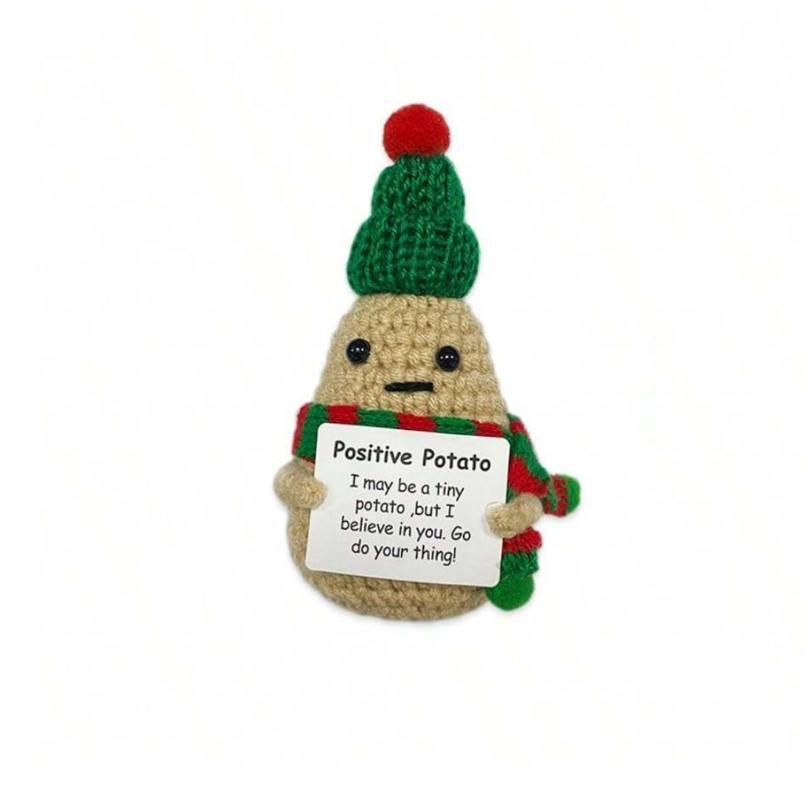 Handmade Crochet Christmas Decor Potato