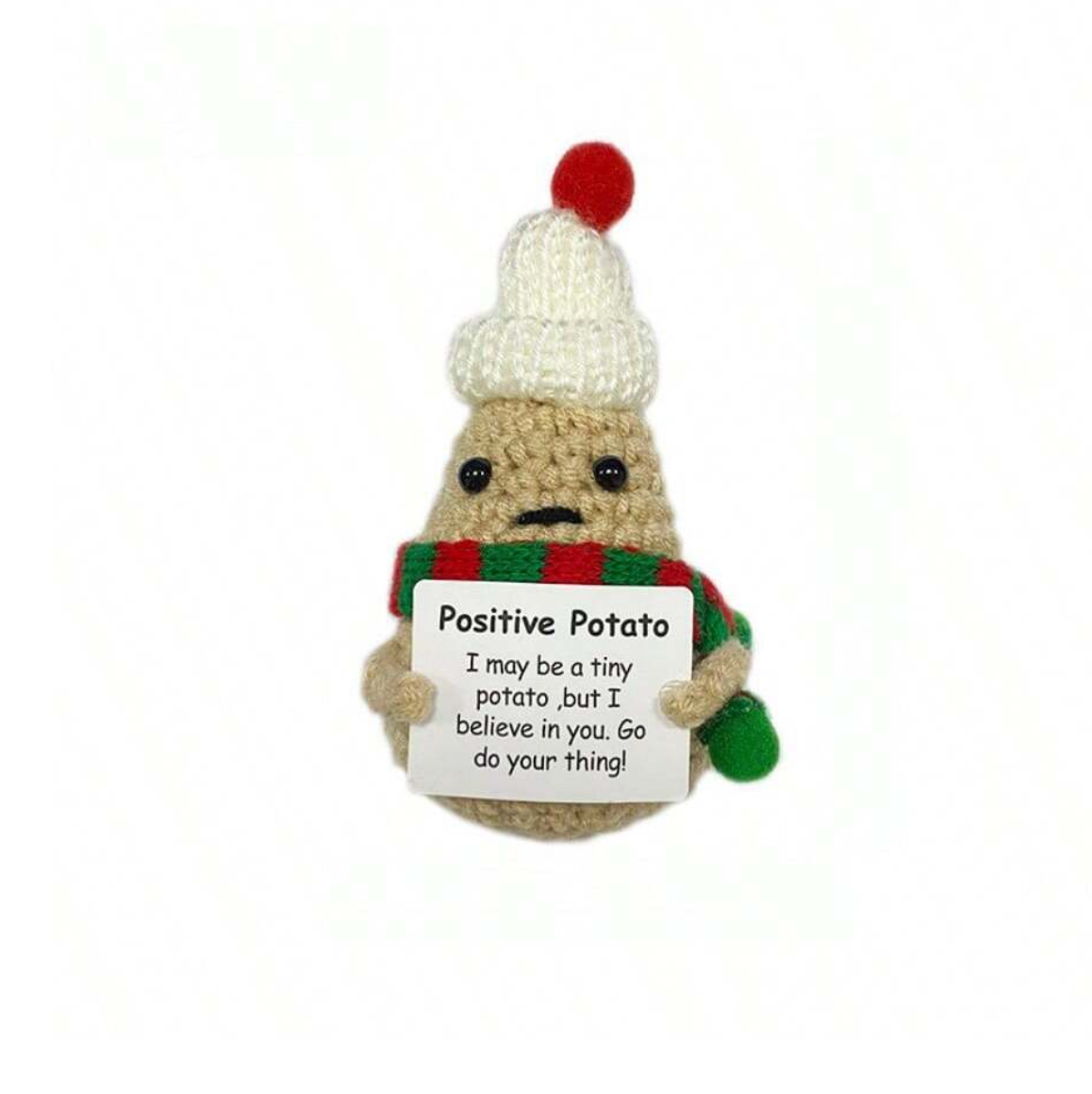 Handmade Crochet Christmas Decor Potato