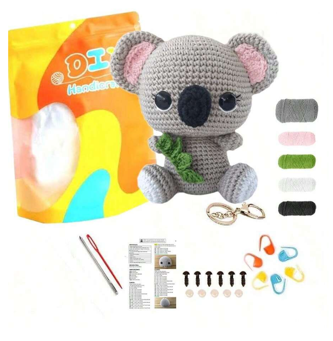 Crochet Amigurumi Kit Koala for Beginners