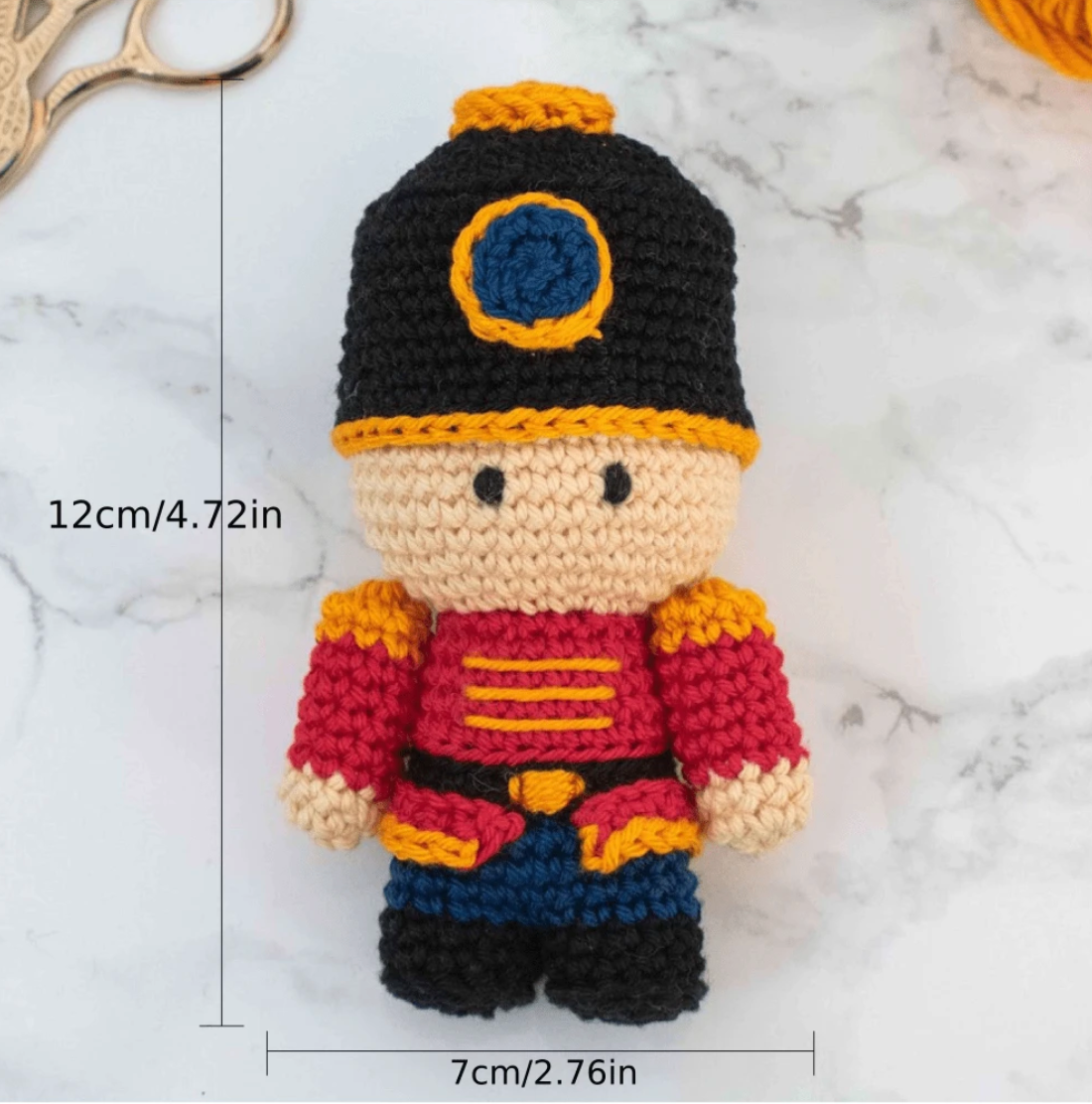 Crochet Amigurumi Kit British Toy Soldier for Beginners