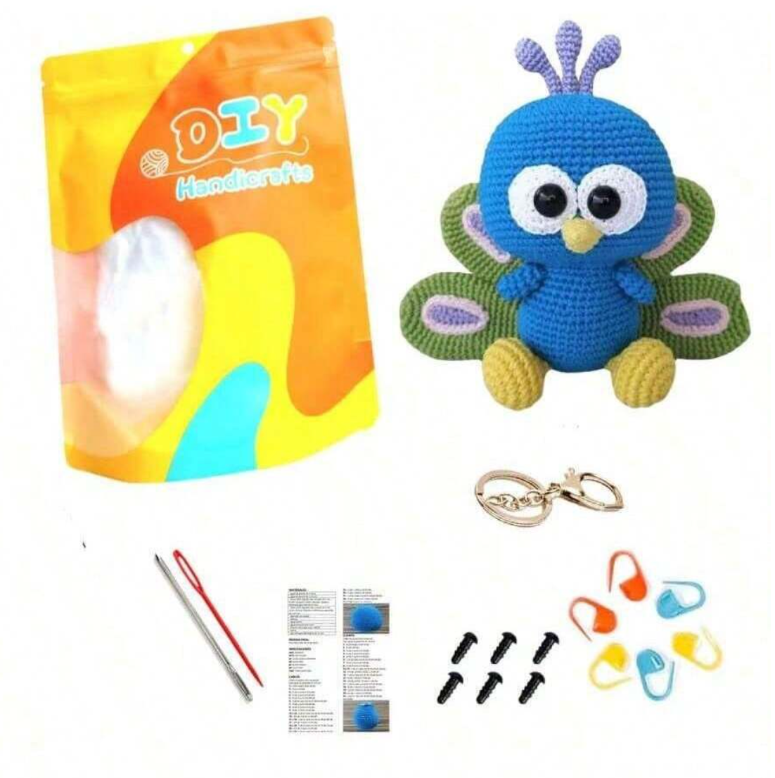 Crochet Amigurumi Kit Bird for Beginners