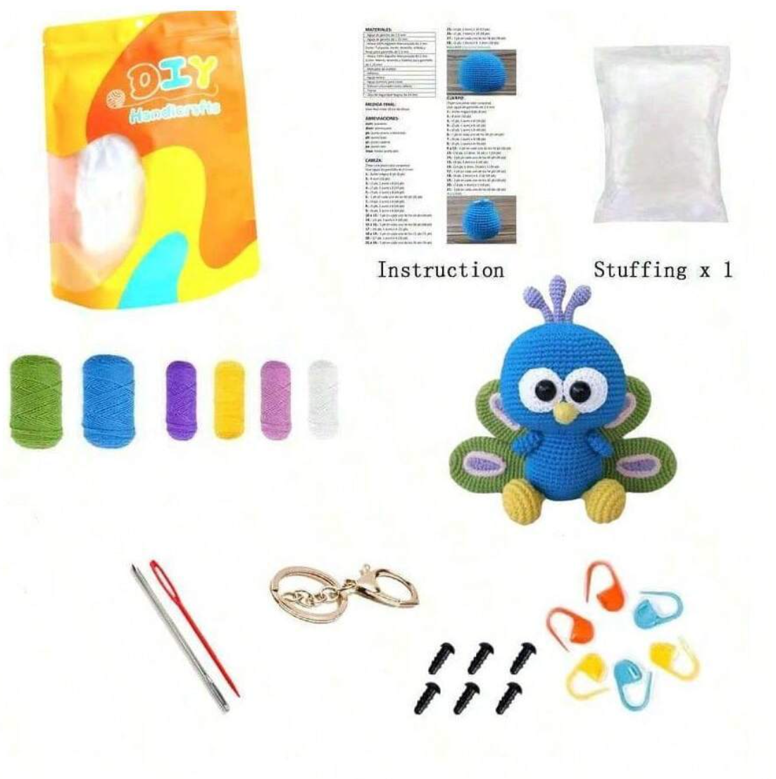 Crochet Amigurumi Kit Bird for Beginners