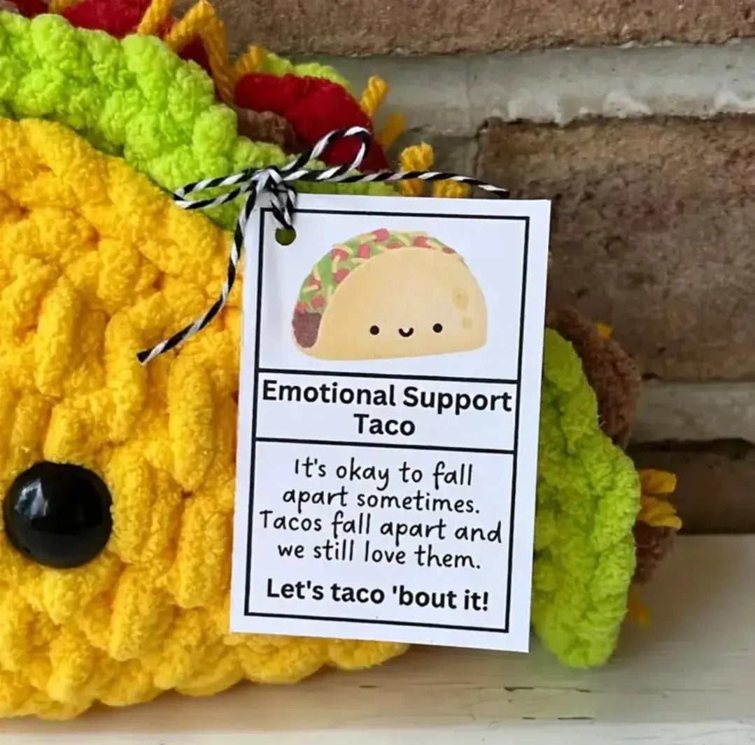 Handmade Emotional Support Taco Joy Gift London