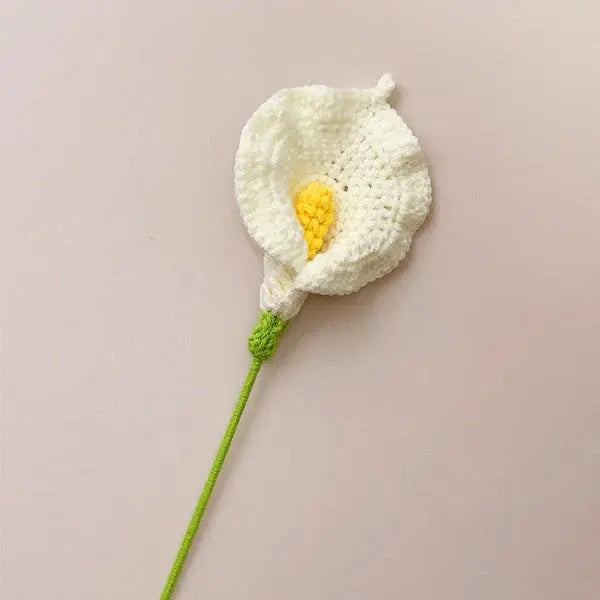 Handmade Crocheted Calla Lily Flower Bouquet - Joy Gift London