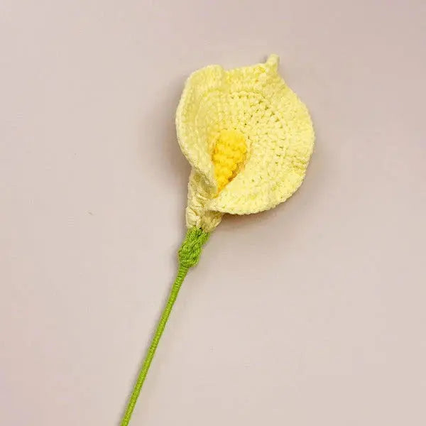 Handmade Crocheted Calla Lily Flower Bouquet - Joy Gift London