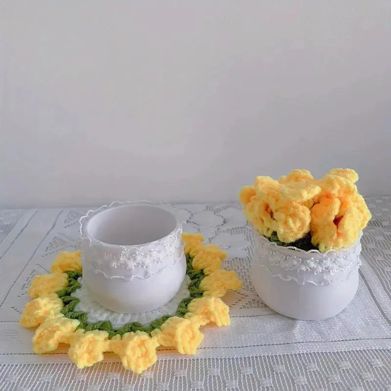 Crochet Flower Coaster - Joy Gift London