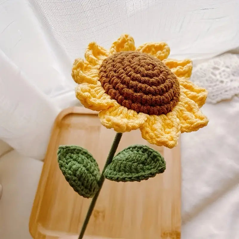 Crochet Sunflower With Photo Frame