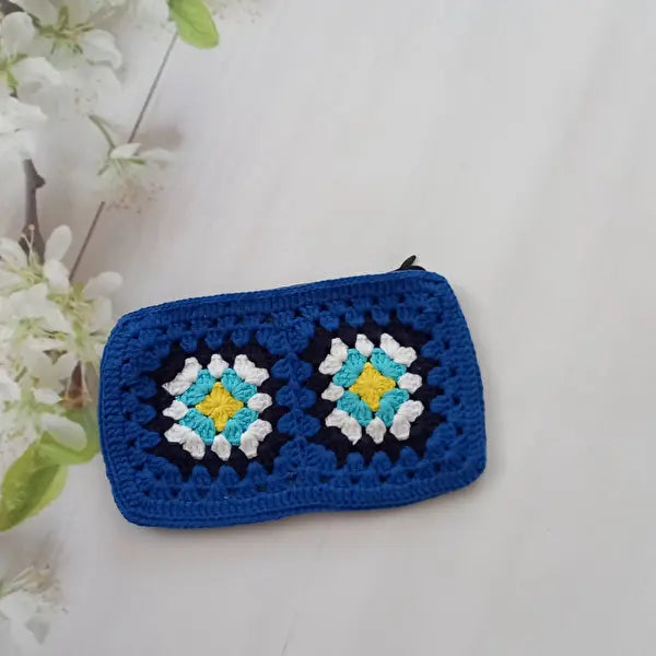 Crochet Blue Handbag - Joy Gift London