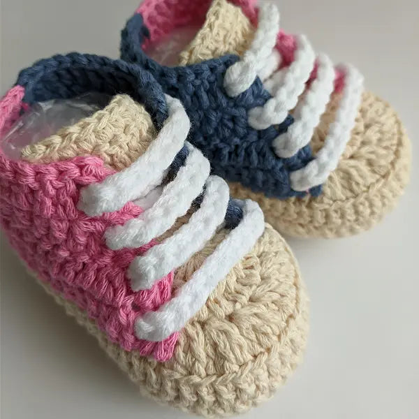 Crochet Baby Sporty Shoes Colorful - Joy Gift London