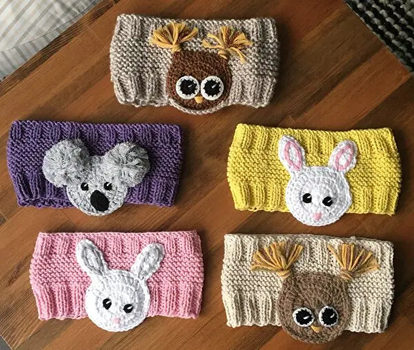 Crochet Cute Animal Patterned Headband for Child - Joy Gift London