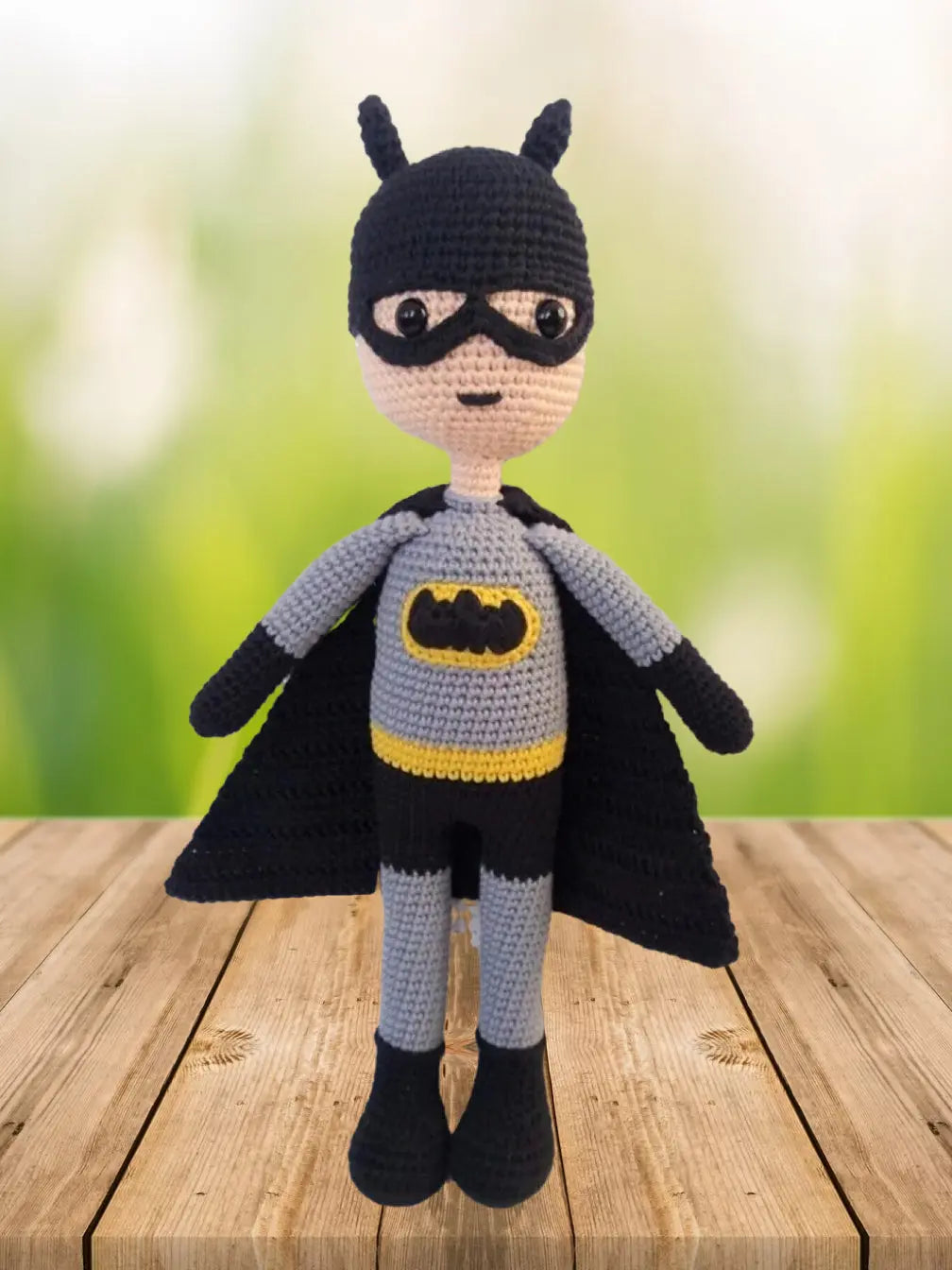 Handmade Crochet Batman Toy - Joy Gift London