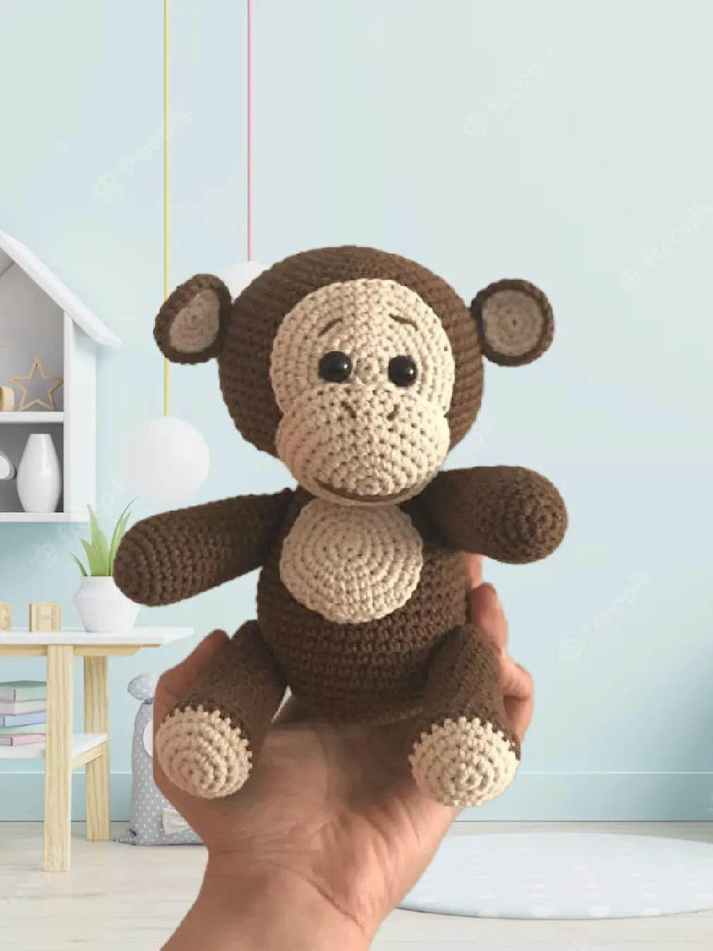 Crochet Cute Monkey Toy - Joy Gift London