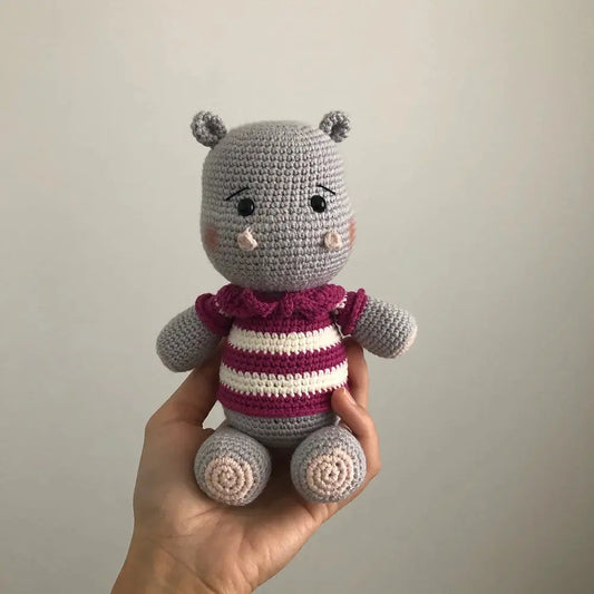 Crochet Hippo Toy - Joy Gift London