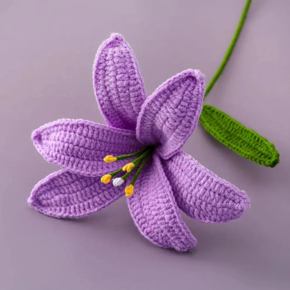 Handmade Crocheted Lilies Joy Gift London