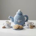 Handmade Crochet Tea Set for Kids – Teapot, Cups & Biscuits Pretend Play Tea Party Set (4+)