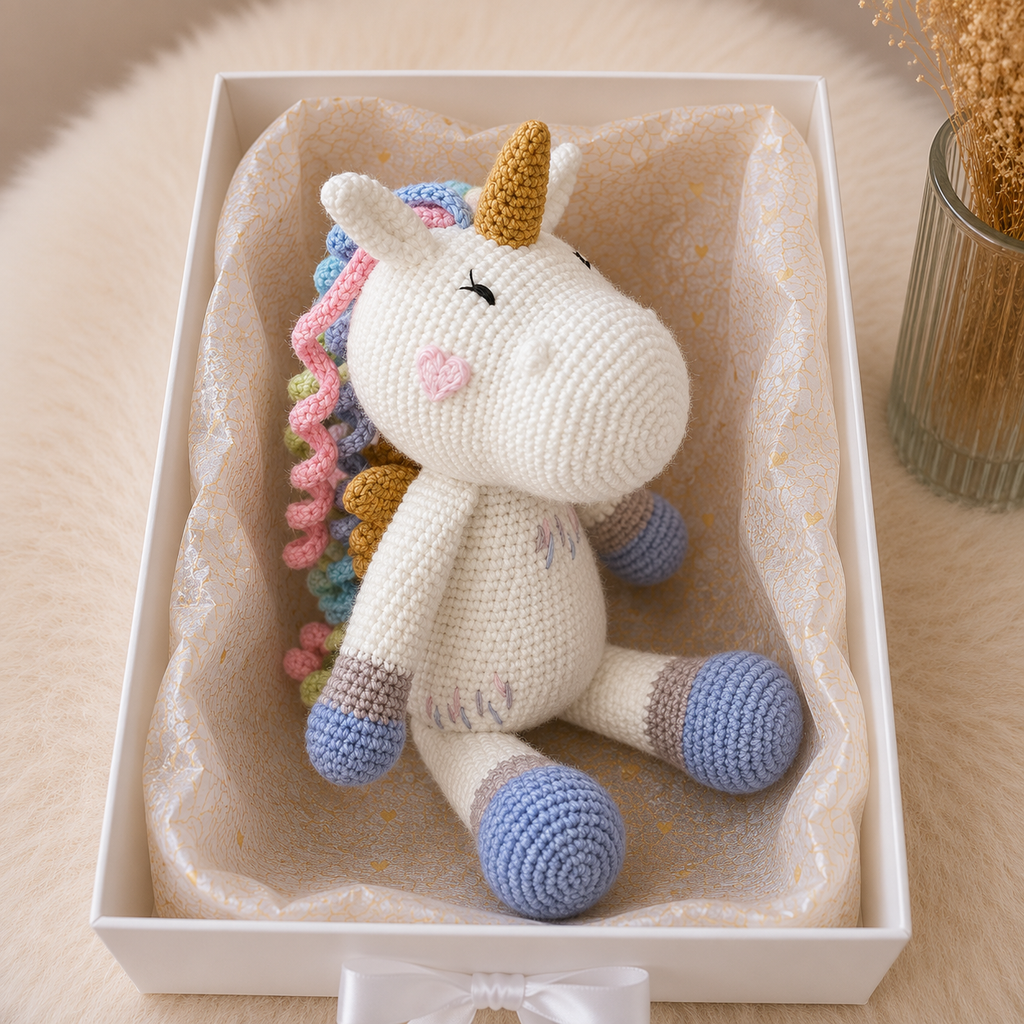 Handmade Crochet Unicorn – Crochet Animal Toy
