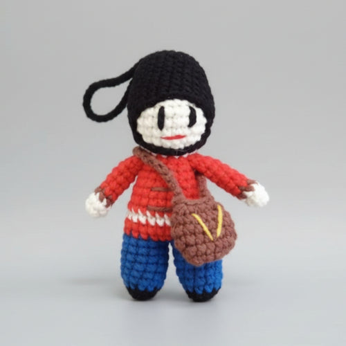 Crochet British Toy Soldier – Bag Charm, Keychain & Christmas Tree Ornament by Joy Gift London