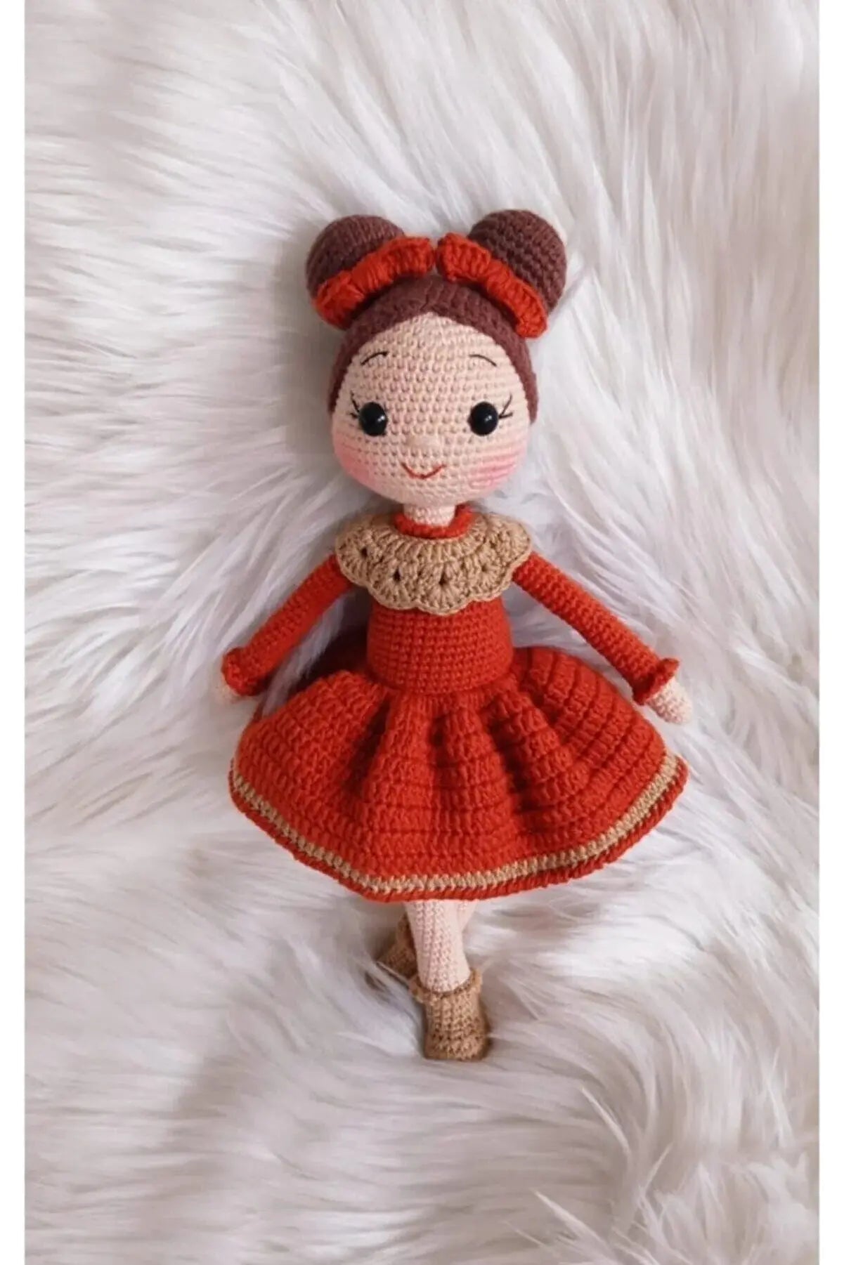 Crochet Little Girl Doll Toy - Joy Gift London