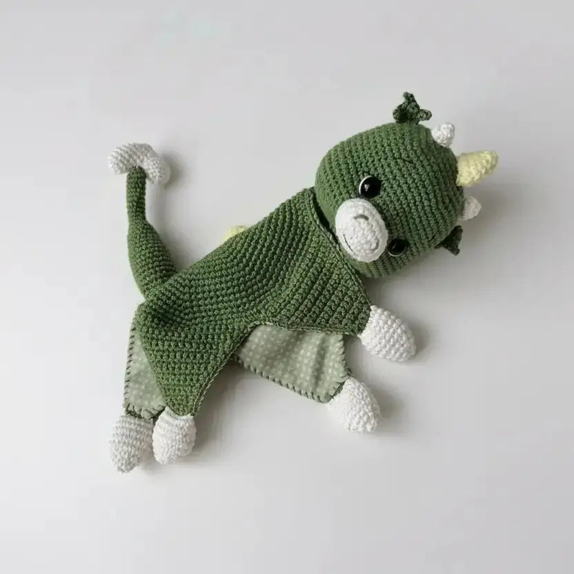 Crochet Cute Bunny Toy with Fancy Purple Dress  Joy Gift London