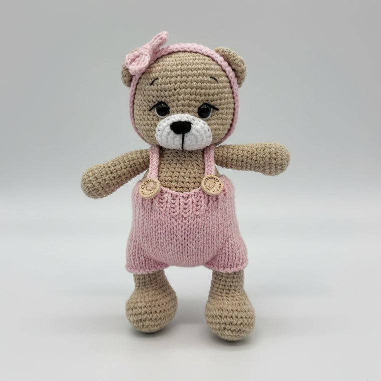 Custom Outfit for Joy Bear – Handmade Crochet Clothes for Teddy Bear - Joy Gift London